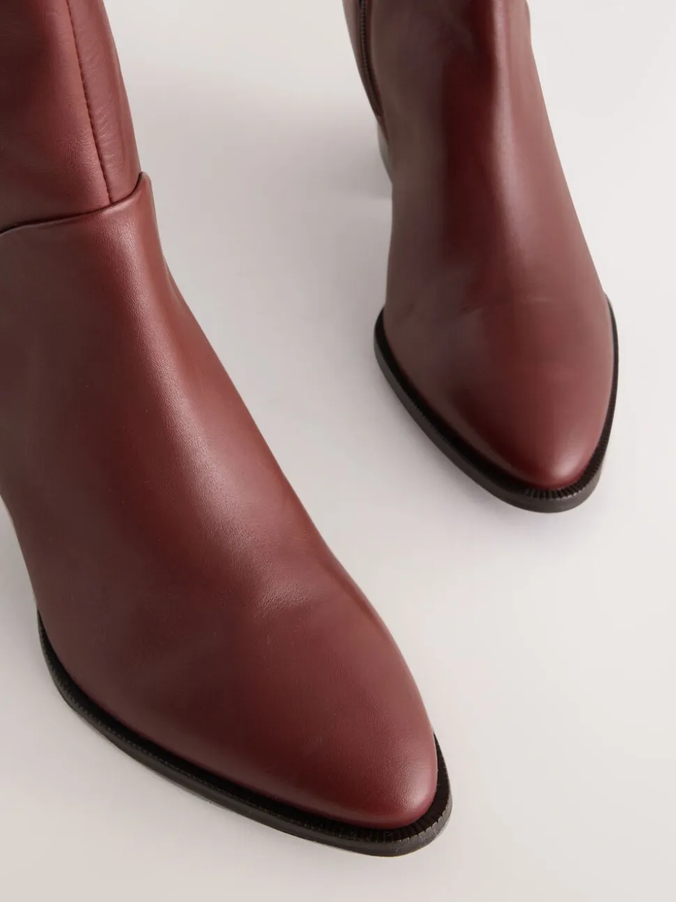 Rouge bordeaux - Bottes western Forever Comfort® hauteur genou à talon bloc
