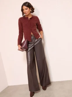 Rouge bordeaux - Cardigan Friends Like These Boucle