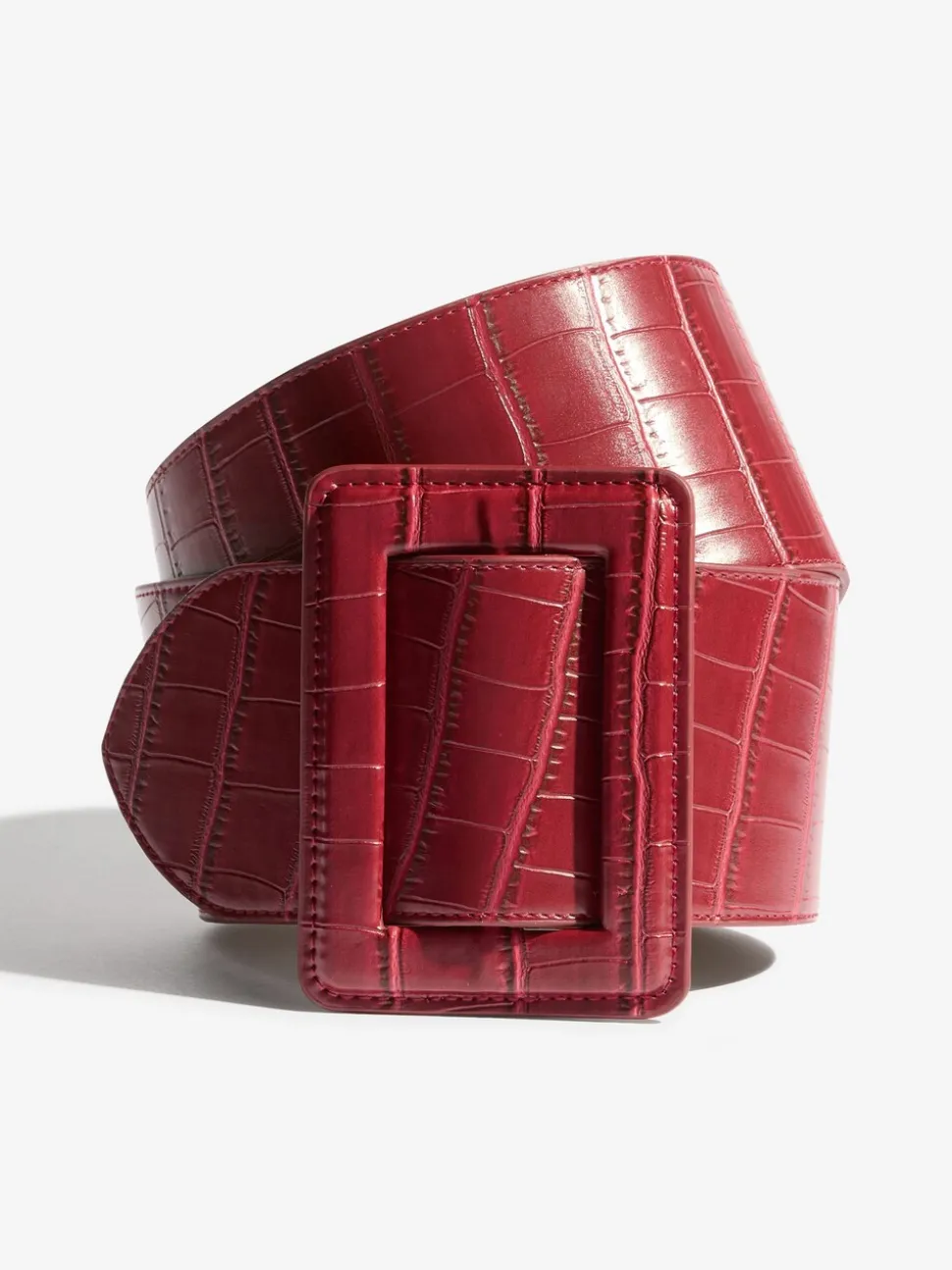 Rouge bordeaux - Ceinture Lipsy à large boucle