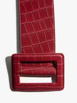 Rouge bordeaux - Ceinture Lipsy à large boucle
