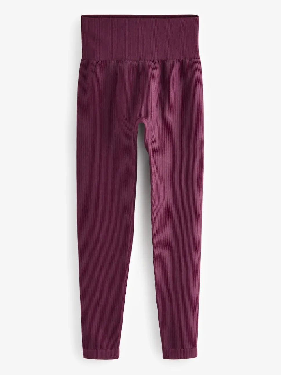 Rouge bordeaux - Côtelé sans couture Taille haute Leggings