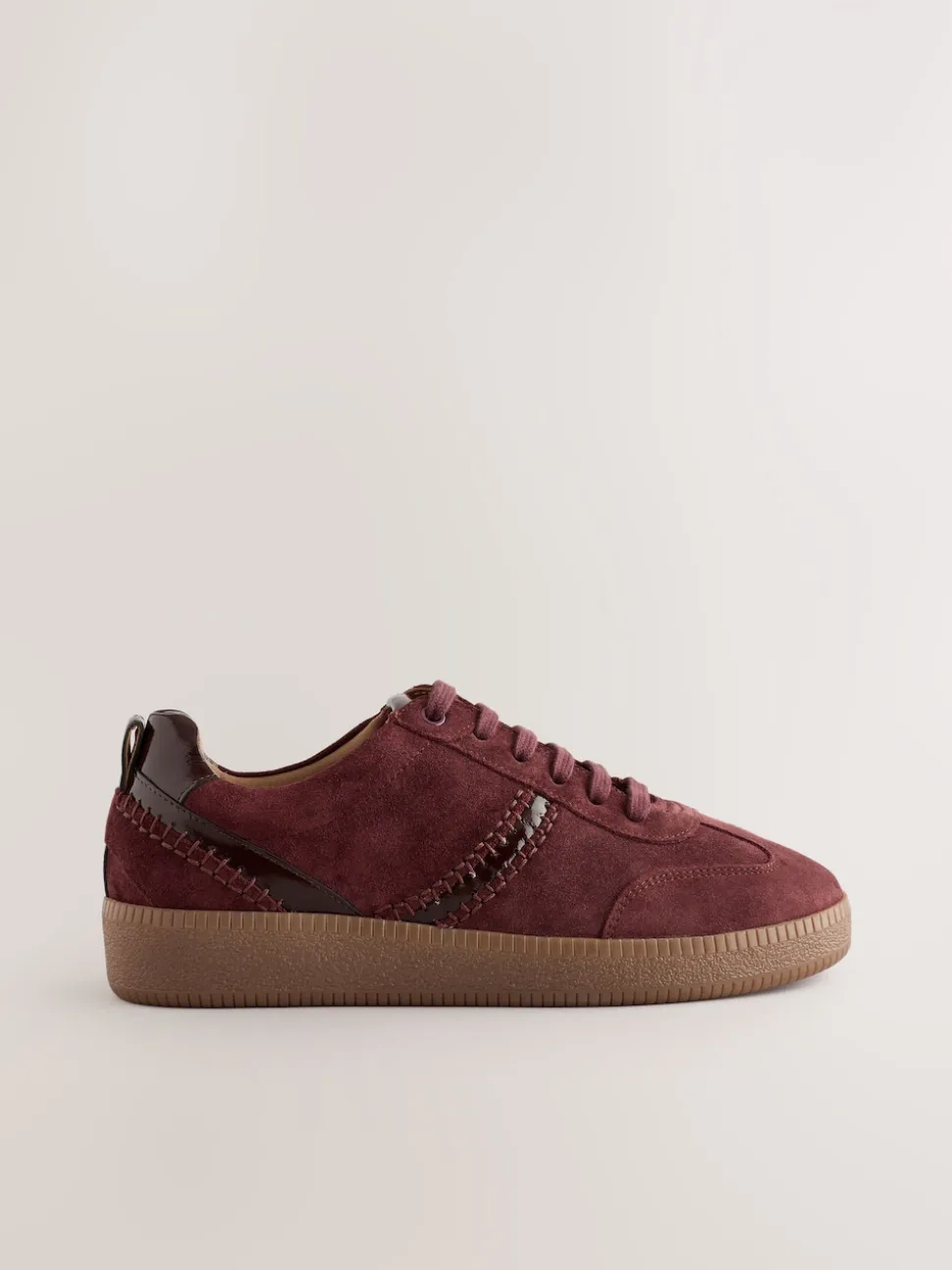 Rouge bordeaux - Forever Comfort® Leather Chunky Sole À lacets Trainers