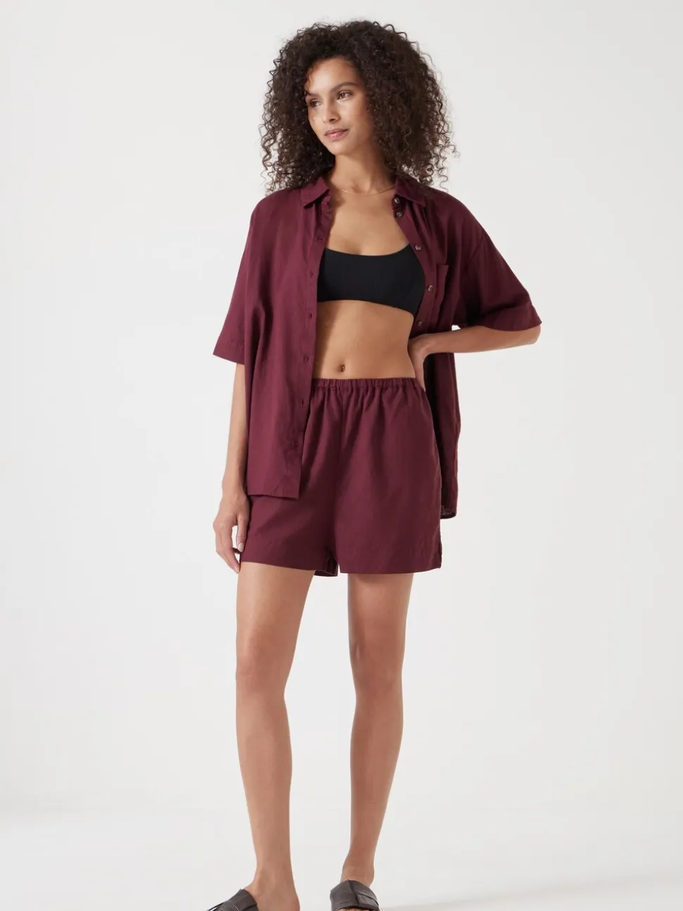 Rouge bordeaux - Hush Lana Lin Blend Short