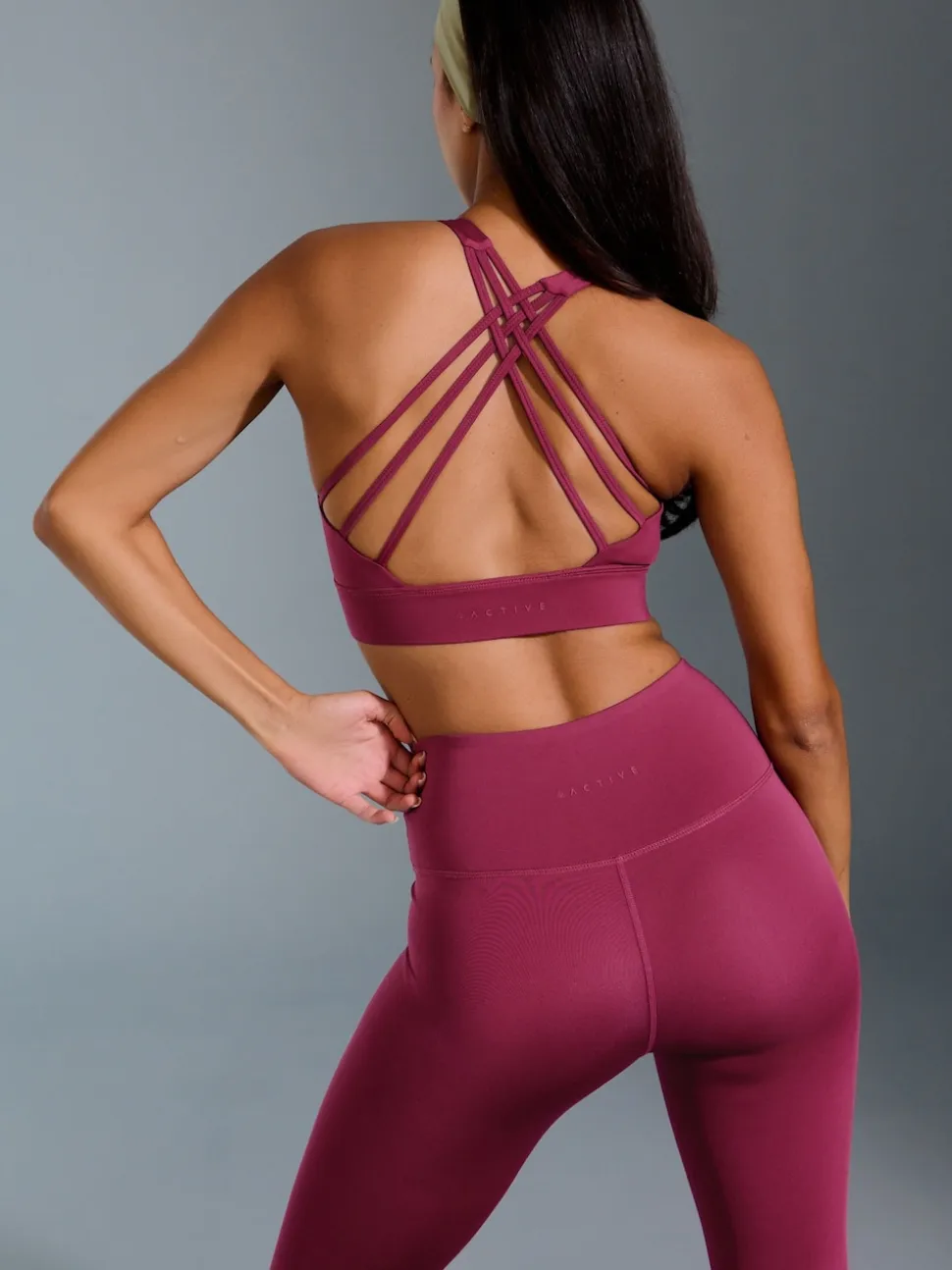 Rouge bordeaux - Leggings Power Active Sports