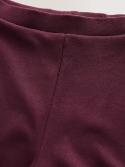 Rouge bordeaux - Pantalons jambe large compact