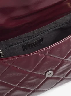 Rouge bordeaux - Sac épaule Lipsy matelassé avec chaîne