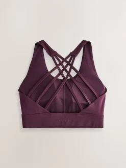 Rouge bordeaux - Soutien-gorge de sport Active Cross Back