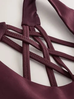 Rouge bordeaux - Soutien-gorge de sport Active Cross Back