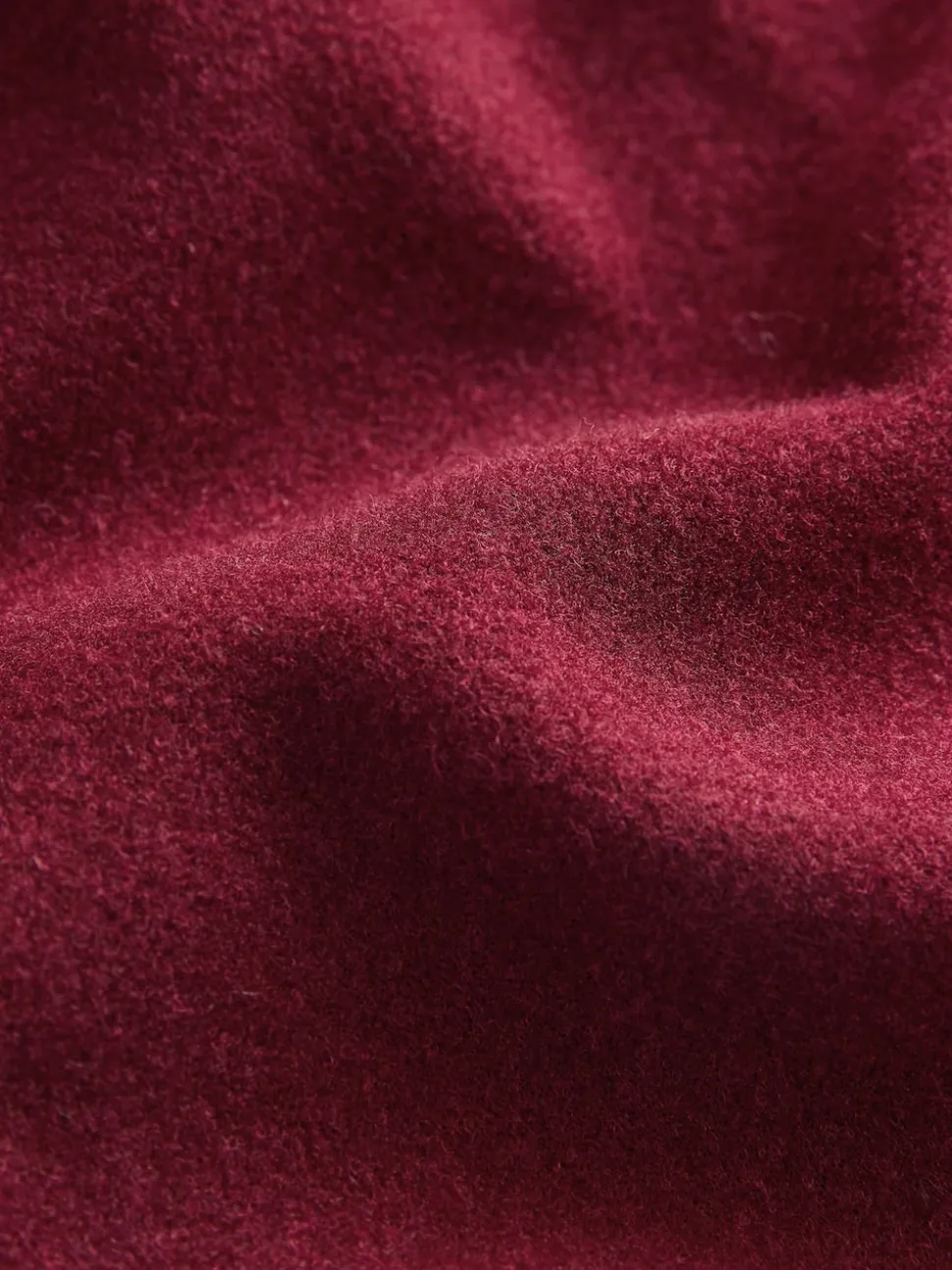 Rouge bordeaux - Veste brossée à col