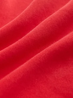 Rouge cerise - Sweat-shirt à capuche long actif à coutures apparentes ultra-doux avec poches