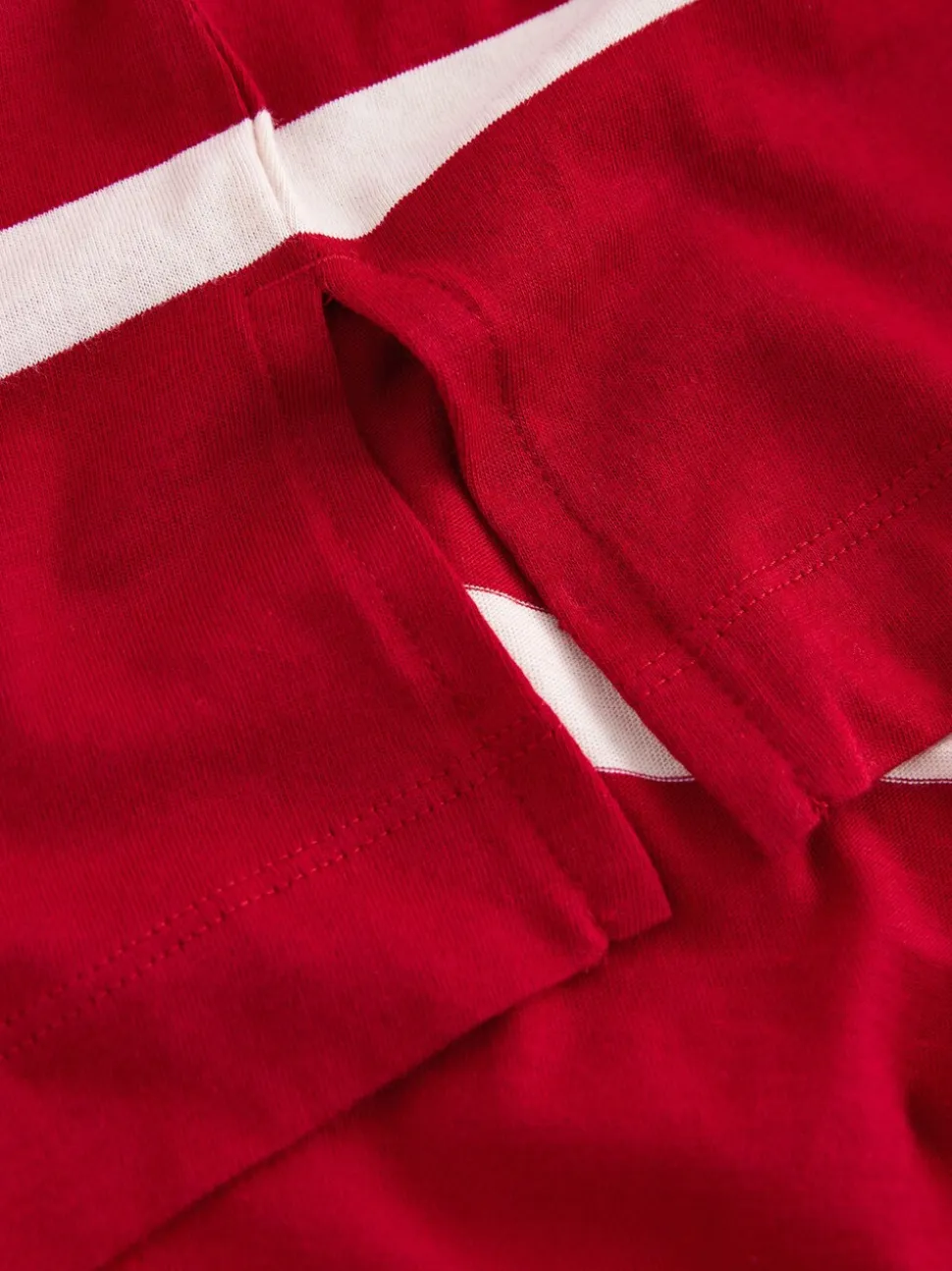 Rouge cerise - T-shirt décontracté à manches longues et col rond