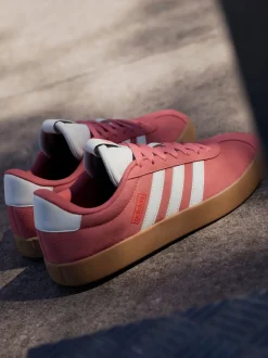 Rouge foncé - Adidas VL Court 3.0 Formateurs