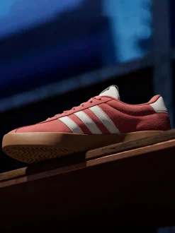 Rouge foncé - Adidas VL Court 3.0 Formateurs
