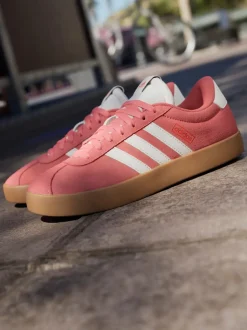 Rouge foncé - Adidas VL Court 3.0 Formateurs