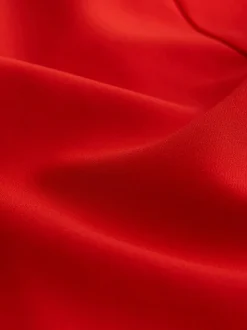 Rouge vif - Robe longue à taille cintrée Occasion