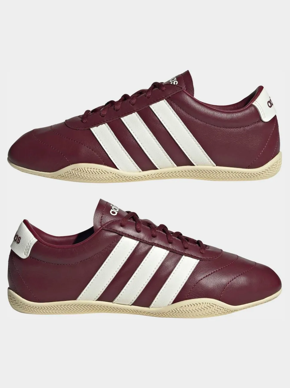 Rouge/Blanc - Baskets adidas Grand Court Lo