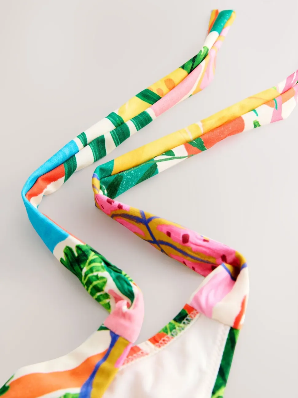 Rouge/Vert Tropical - Bas de bikini