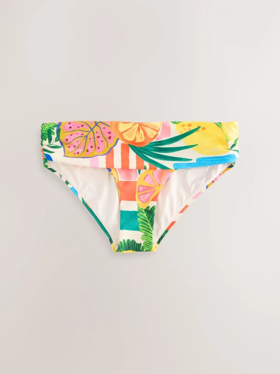 Rouge/Vert Tropical - Bas de bikini