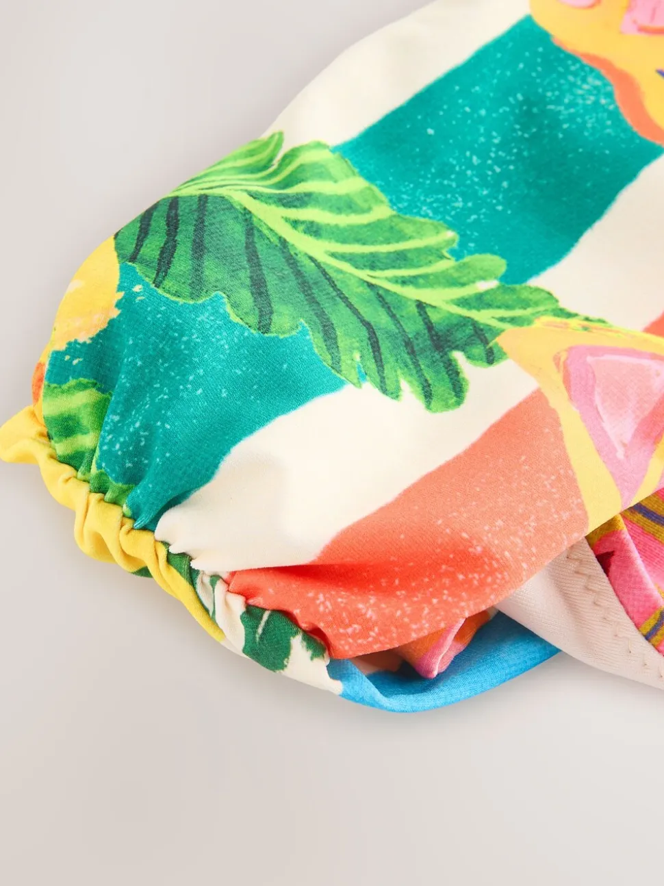 Rouge/Vert Tropical - Bas de bikini