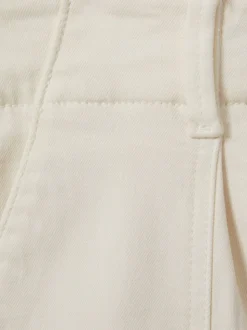 sable - Shorts taille haute Paige avec ourlets retroussés