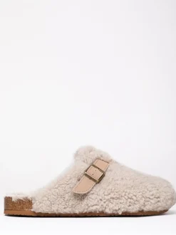 Sabots à boucle en laine et peau de mouton Lakeland Leather