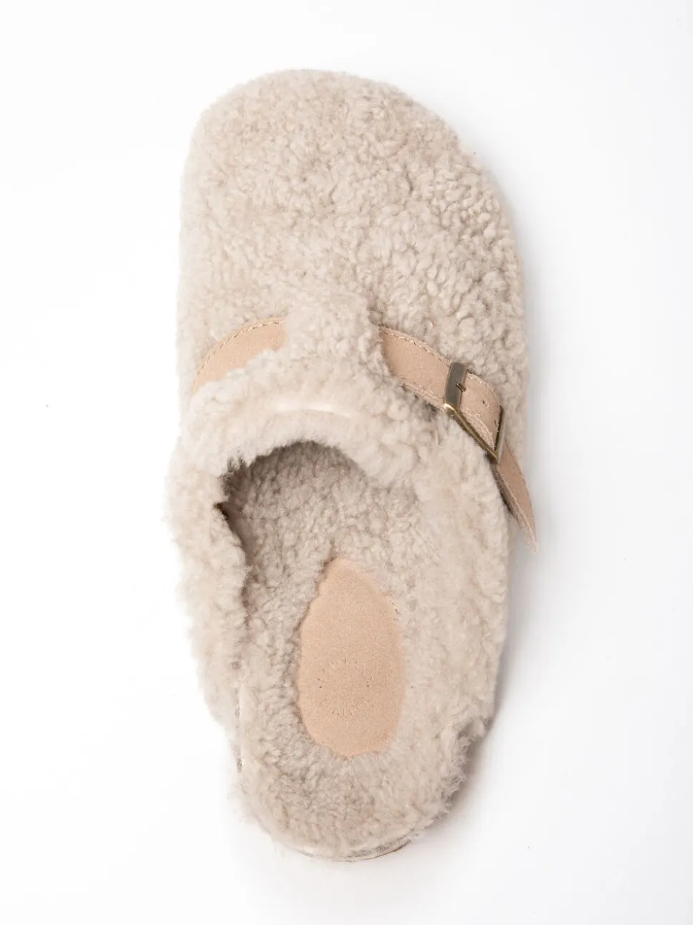 Sabots à boucle en laine et peau de mouton Lakeland Leather
