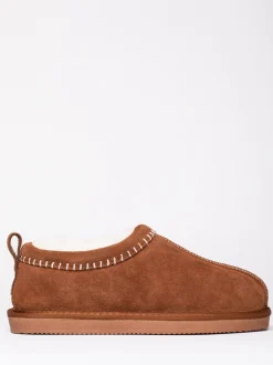 Sabots Chaussons brodés en peau de mouton Lakeland Leather