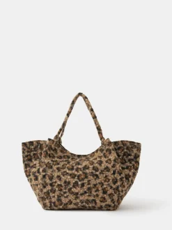 Sac à bandoulière Accessorize en peluche imprimé léopard