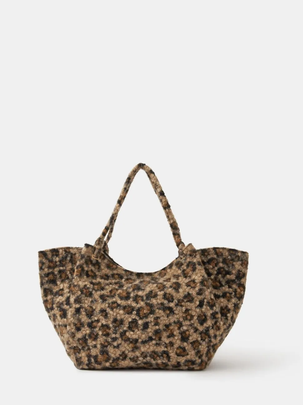 Sac à bandoulière Accessorize en peluche imprimé léopard