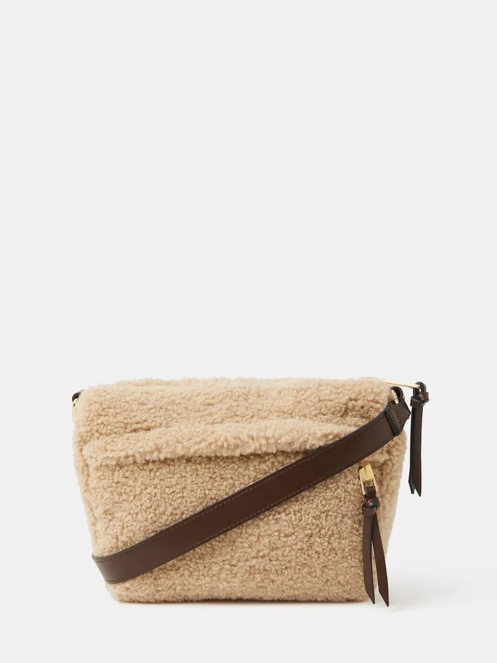 Sac à bandoulière Accessorize en peau de mouton