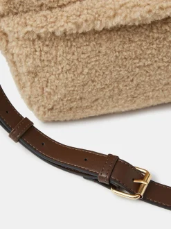 Sac à bandoulière Accessorize en peau de mouton