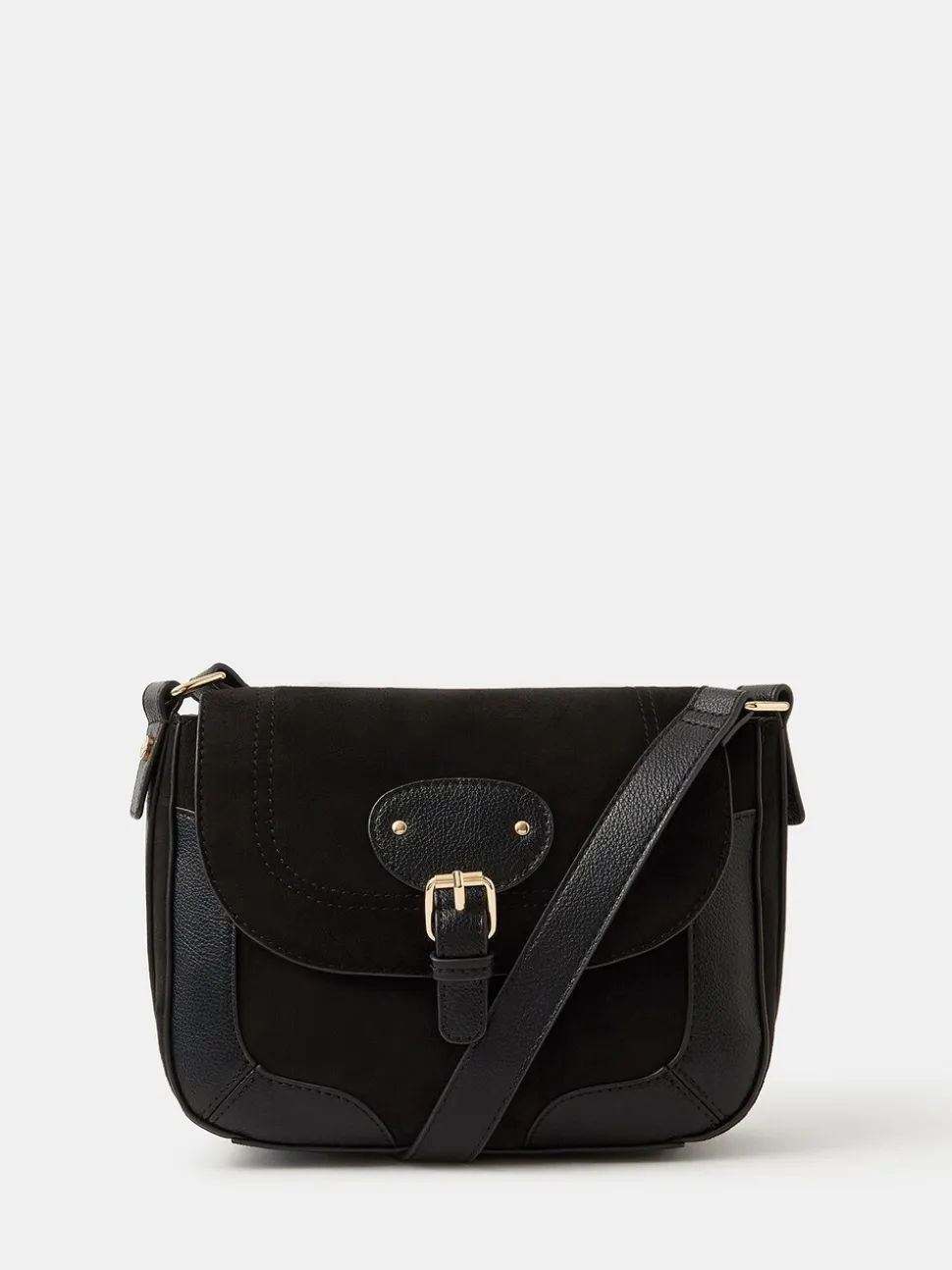 Sac à bandoulière Accessorize à boucle de selle - Noir