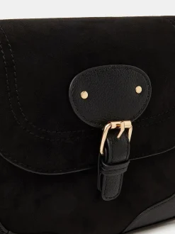 Sac à bandoulière Accessorize à boucle de selle - Noir