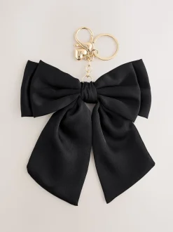 Sac à nœud en tissu Aela noir Charm