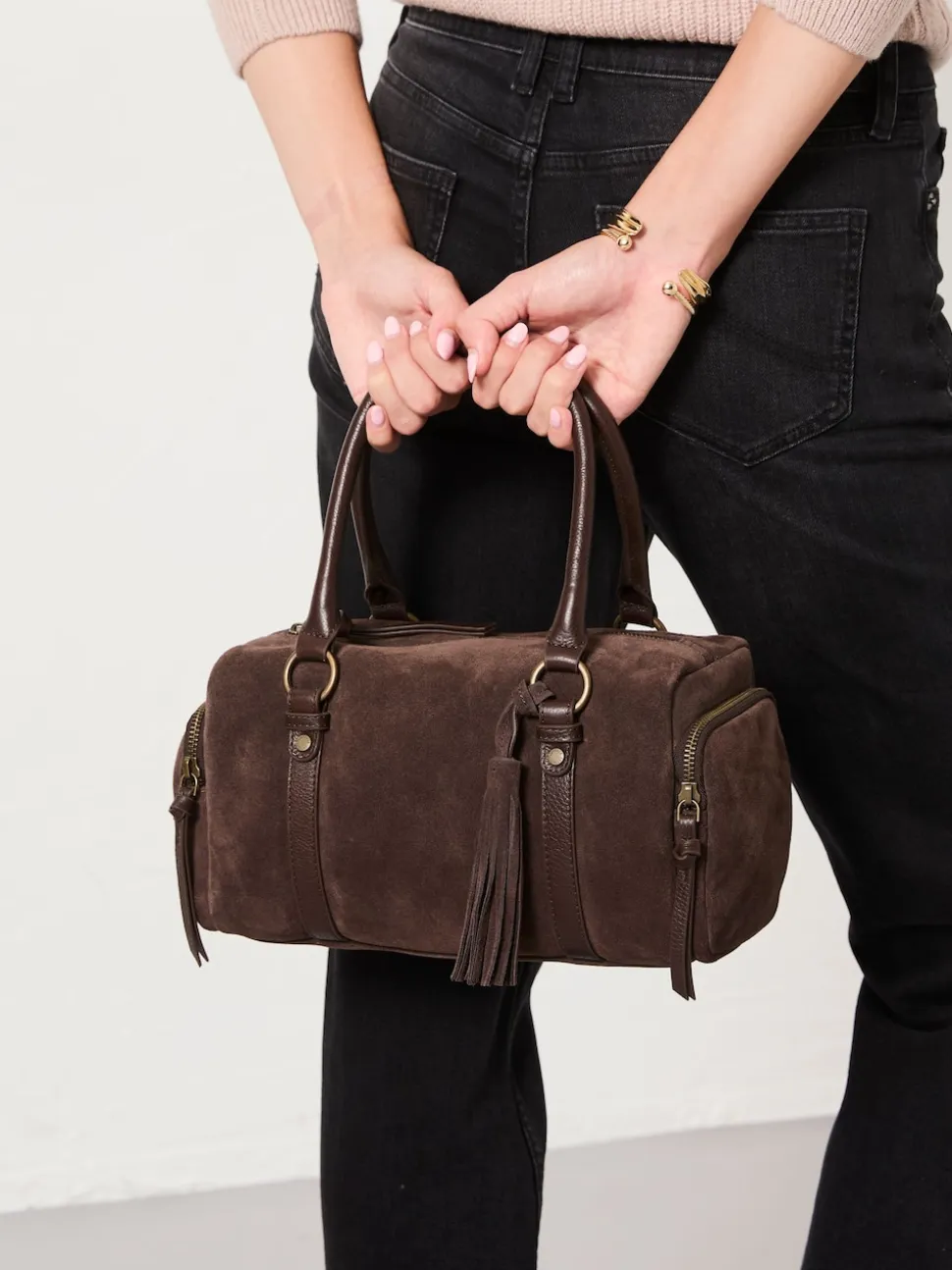 Sac de bowling FatFace en daim