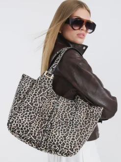 Sac fourre-tout souple à ailes River Island imprimé léopard