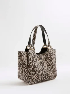 Sac fourre-tout souple à ailes River Island imprimé léopard