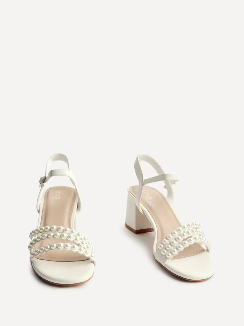 Sandales à talons Linzi Perla avec lanières de perles