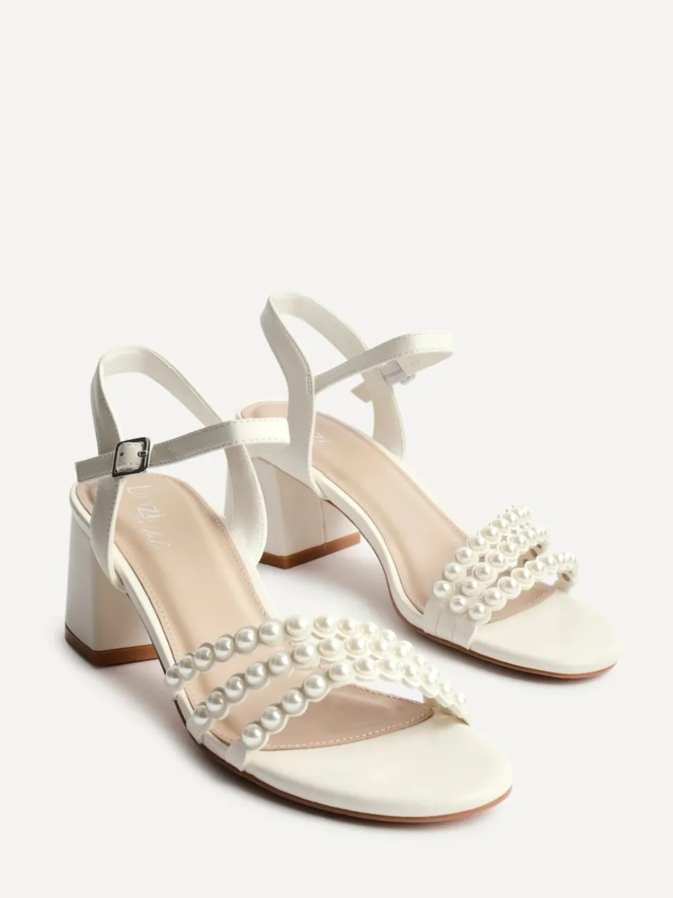 Sandales à talons Linzi Perla avec lanières de perles