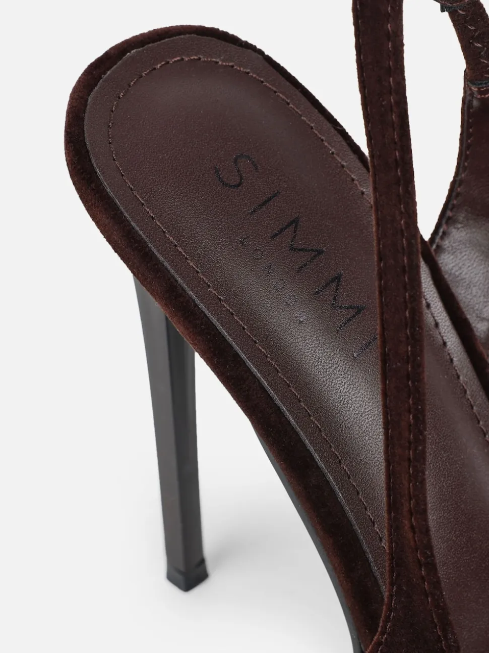 Sandales à talons Simmi London Torrez avec nœud et bout ouvert