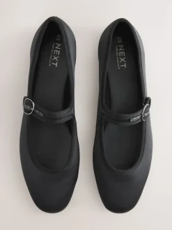 Satin noir - Chaussures Mary Jane à boucle à bout rond Forever Comfort