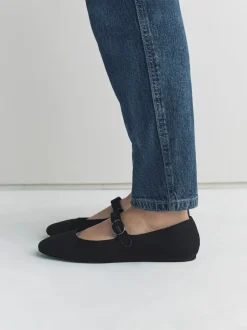 Satin noir - Chaussures Mary Jane à boucle à bout rond Forever Comfort