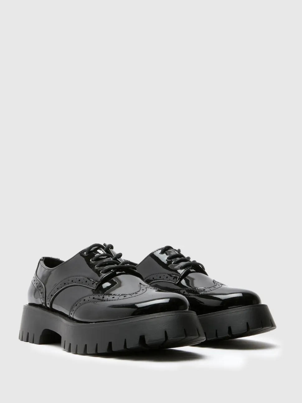 Schuh Brogues vernies épaisses Laina