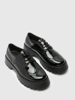 Schuh Brogues vernies épaisses Laina