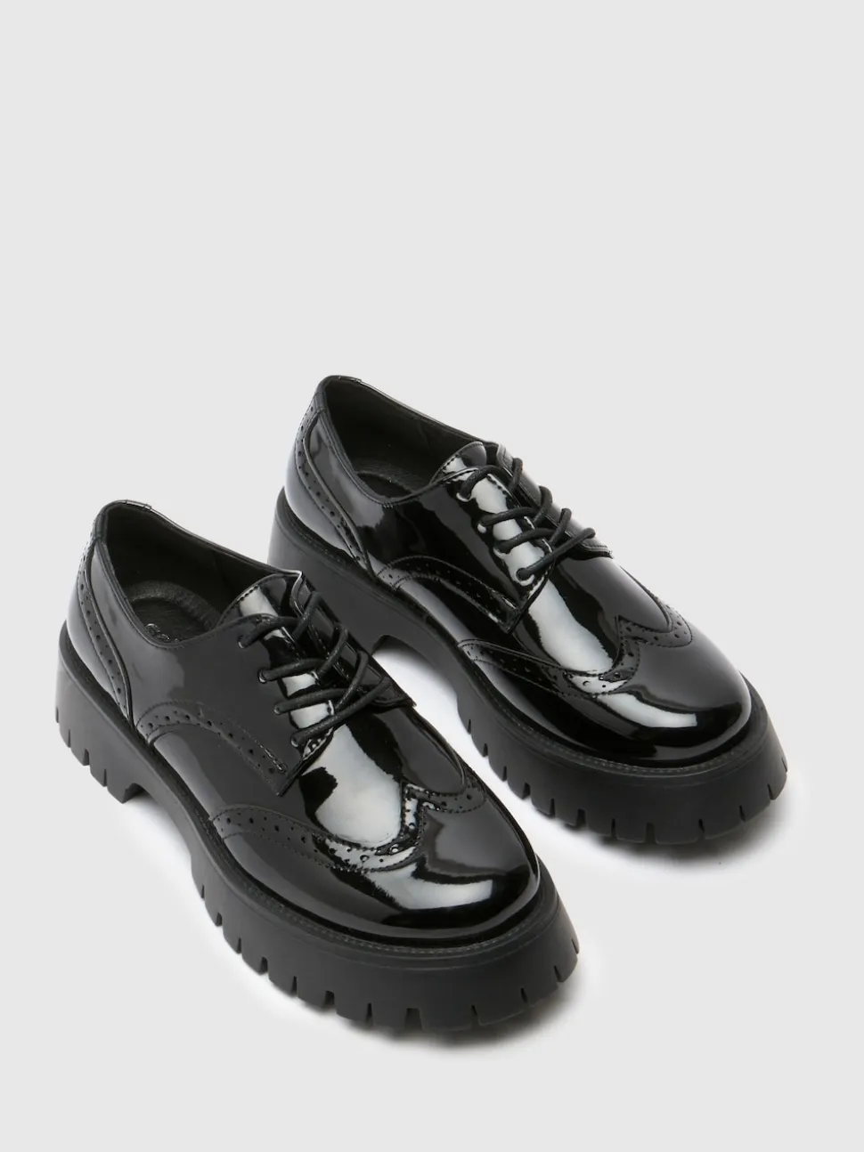 Schuh Brogues vernies épaisses Laina