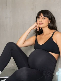 Seraphine Black Bump & Back Support Maternité Leggings noirs