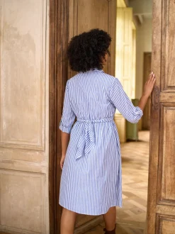 Seraphine Robe chemise mi-longue de Grossesse et d’Allaitement