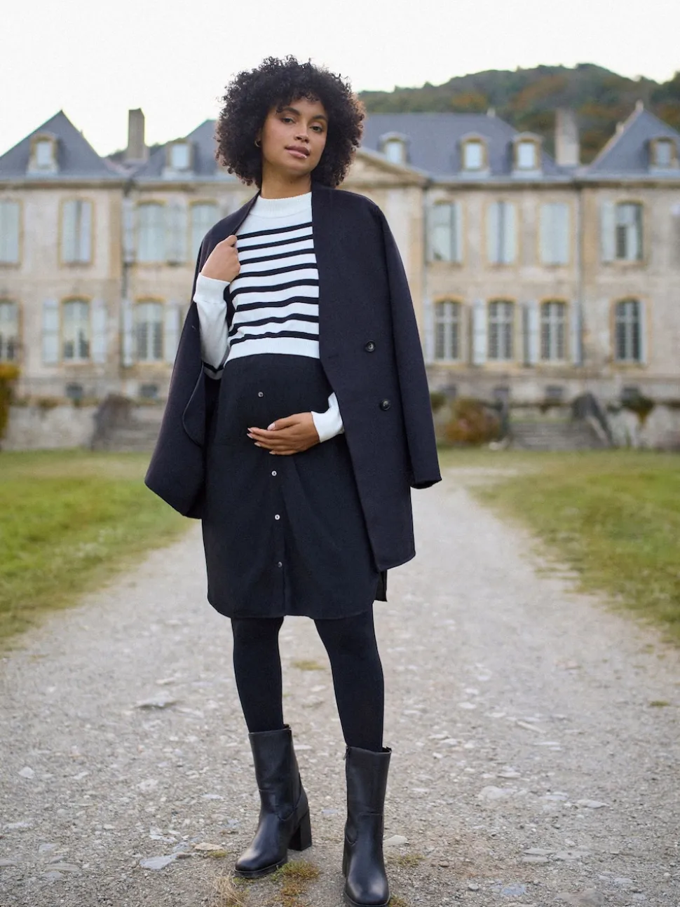 Seraphine Robe haut en maille Grossesse et Allaitement