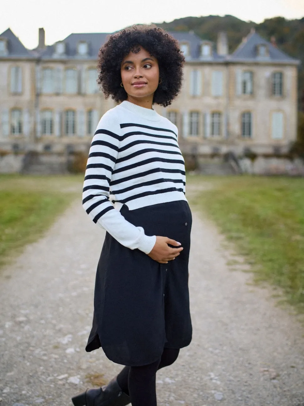 Seraphine Robe haut en maille Grossesse et Allaitement