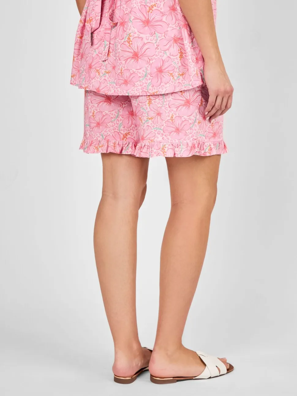 Short de maternité JoJo Maman Bébé à fleurs et volants